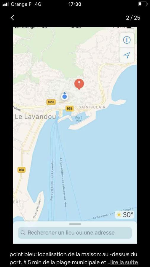 Chalet Les Mimosas Le Lavandou Dış mekan fotoğraf